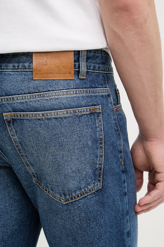 United Colors of Benetton jeansy straight męskie granatowy 4IPC57B88