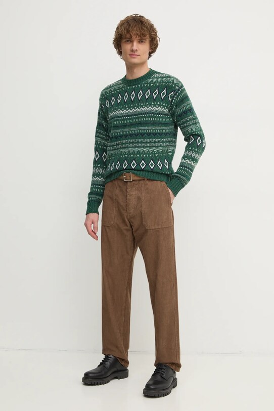 Штани United Colors of Benetton 4FYHUF03S коричневий AW24