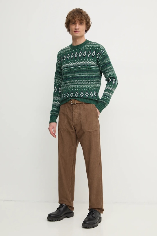 United Colors of Benetton nadrág 4FYHUF03S barna AW24