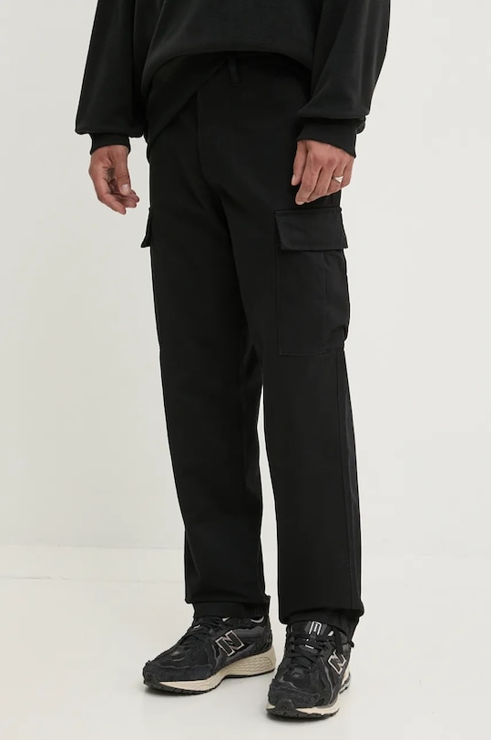 Hlače Vans pamuk crna VN0008N6BLK1