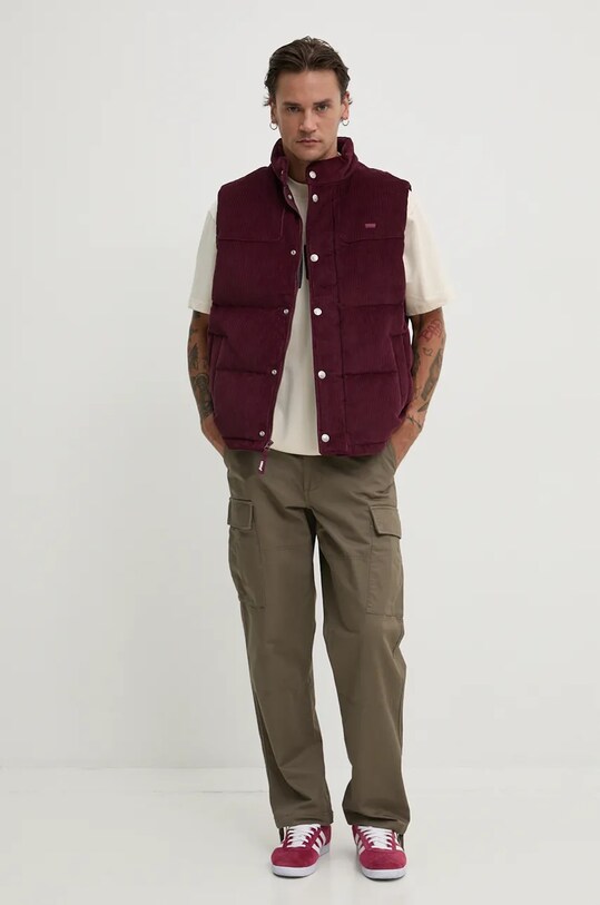 Vans pantaloni de bumbac VN0008N69JC1 verde AW24