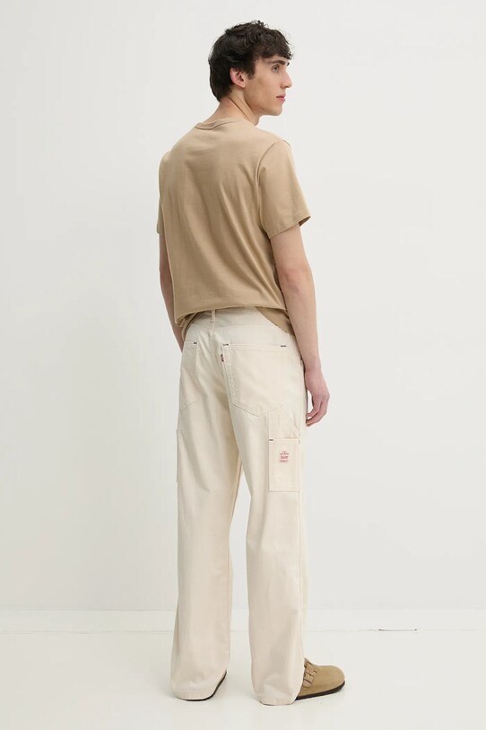 Oblečení Bavlněné kalhoty Levi's 55849 béžová