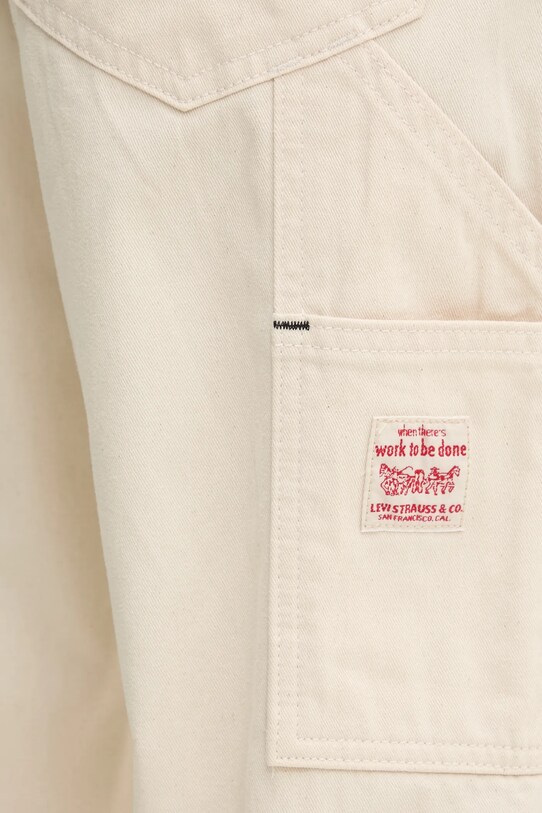 Bavlněné kalhoty Levi's 55849 béžová