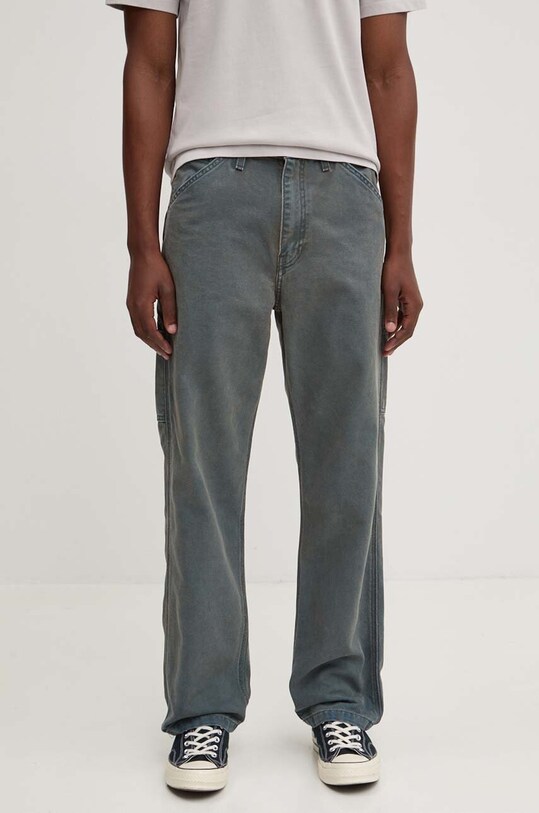 Levi's spodnie bawełniane bawełna niebieski 55849