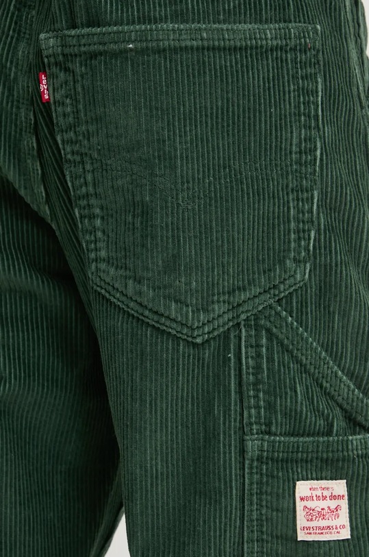 Βαμβακερό παντελόνι Levi's πράσινο 55849