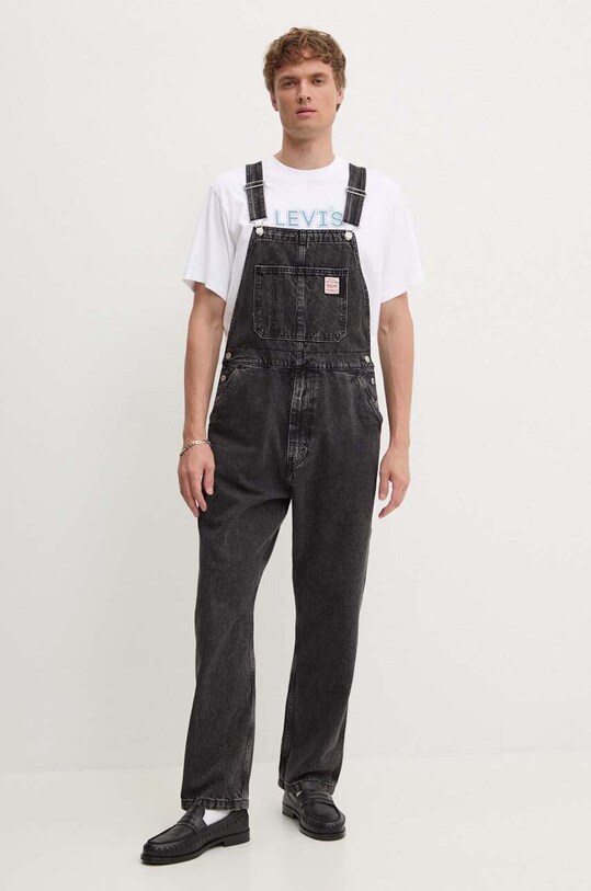 Rifľové nohavice na traky Levi's čierna 79107