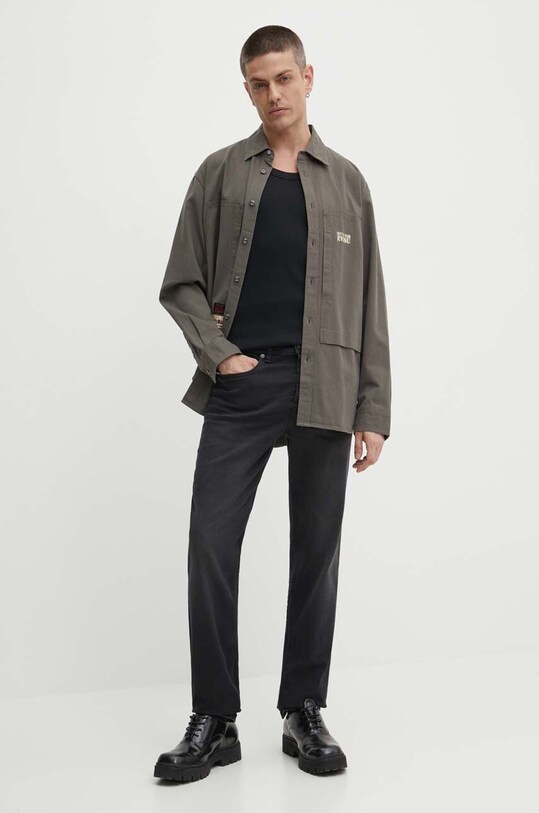 Diesel jeansi 2023 D-FINITIVE L.34 PANTALONI A10231.0KIAJ gri AW24