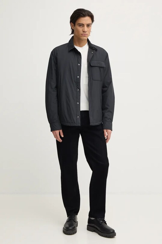 Armani Exchange pantaloni de catifea cord XM000075.AF10391 negru AW24