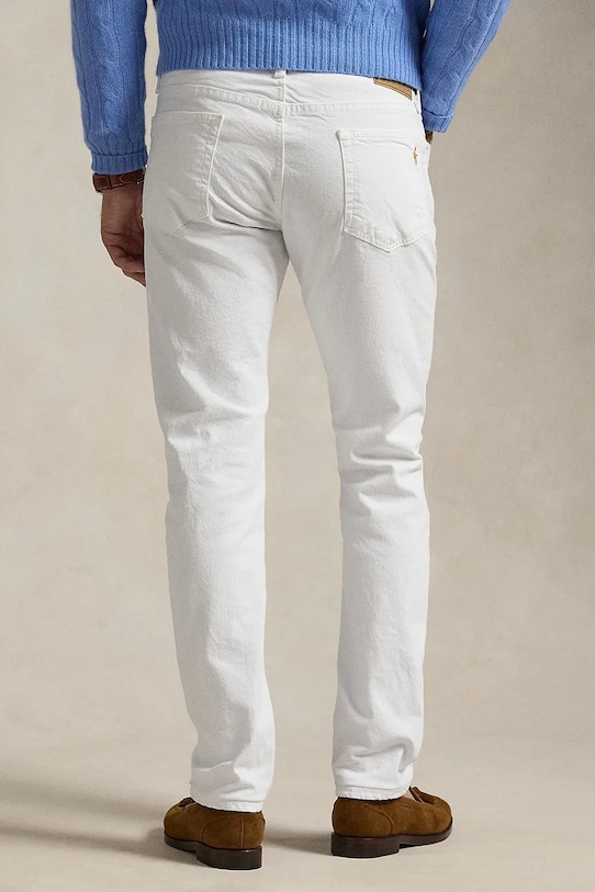 Oblečení Džíny Polo Ralph Lauren 710956083 bílá