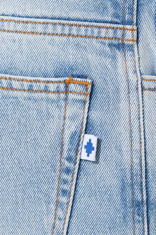 Джинсы Marcelo Burlon Laser Cross Dnm Straight Pant CMYA030F24DEN0034034 голубой