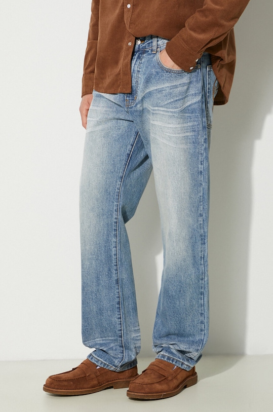 Billionaire Boys Club farmer Astro Selvedge Denim Pants sötétkék B24216