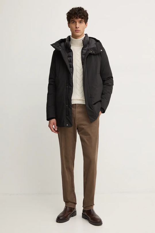 Manšestrové kalhoty Sisley 41ZNSF04R hnědá AW24