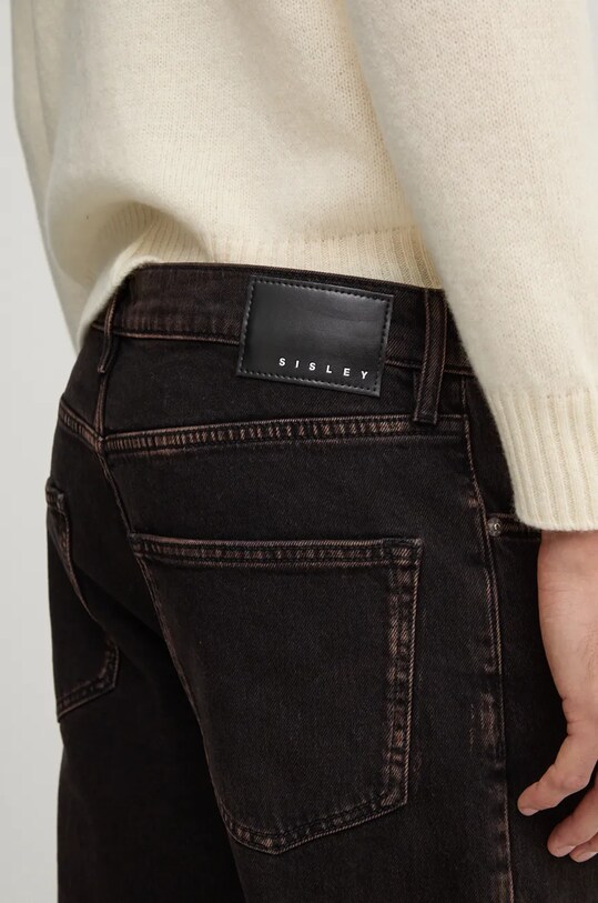 Džíny Sisley černá 4TLASE023