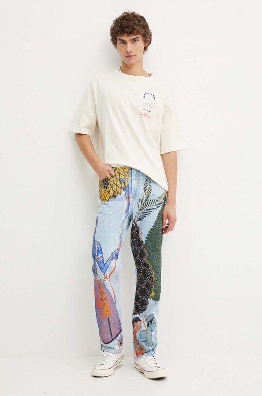 Desigual jeansy DANI 24SMDD12 niebieski AW24