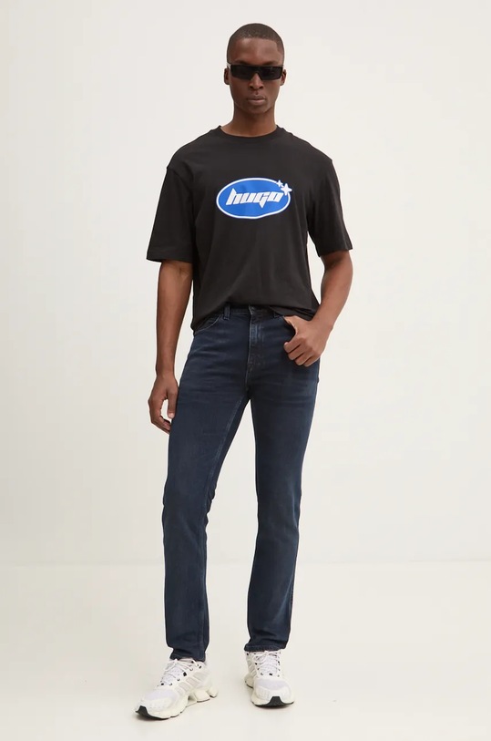 HUGO jeansy 50522152 granatowy AW24