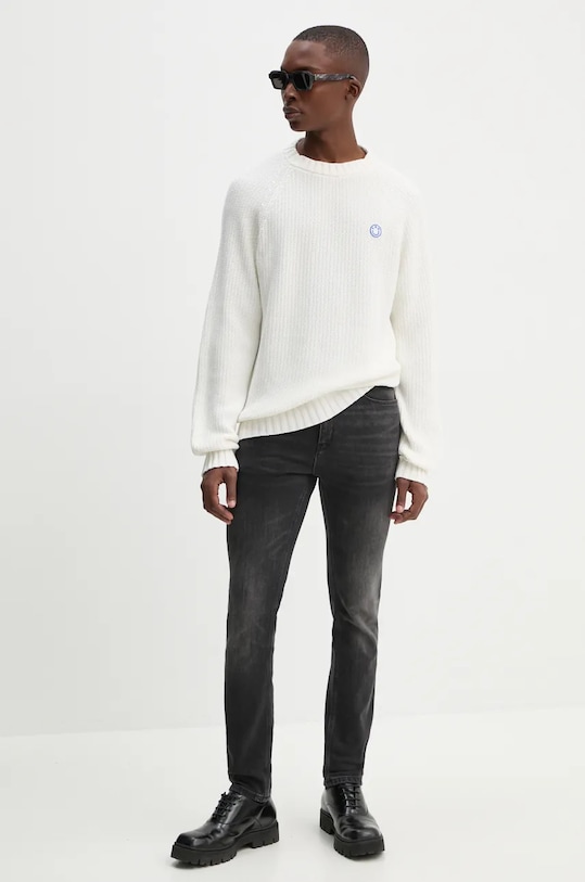 Τζιν παντελόνι HUGO 50522162 μαύρο AW24