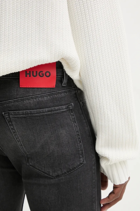 Τζιν παντελόνι HUGO μαύρο 50522162