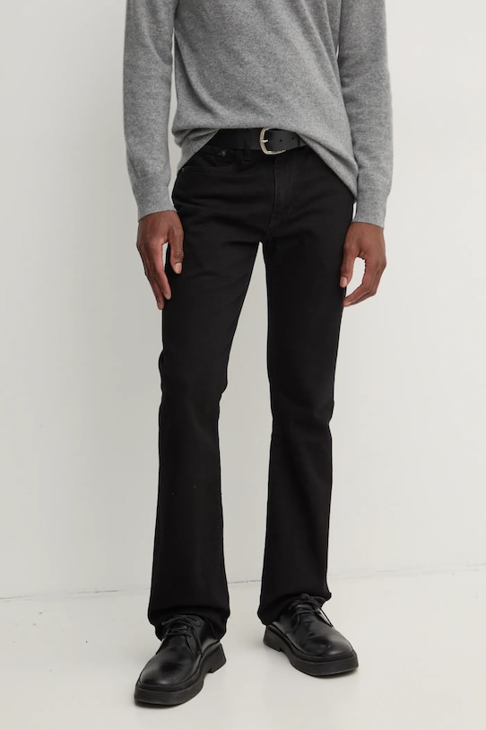 Levi's jeansy 527™ SLIM BOOT CUT czarny 05527