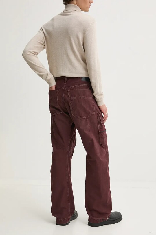 Îmbrăcăminte G-Star pantaloni de bumbac D25359.D491 burgundia