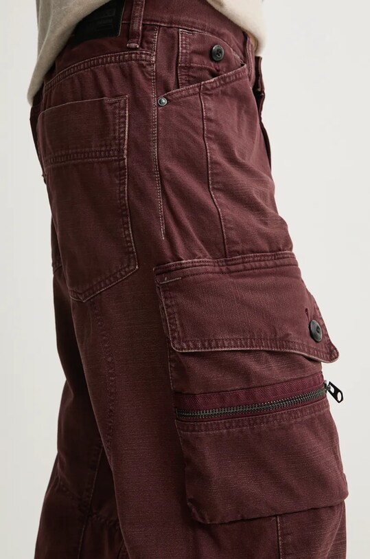 G-Star pantaloni de bumbac D25359.D491 burgundia