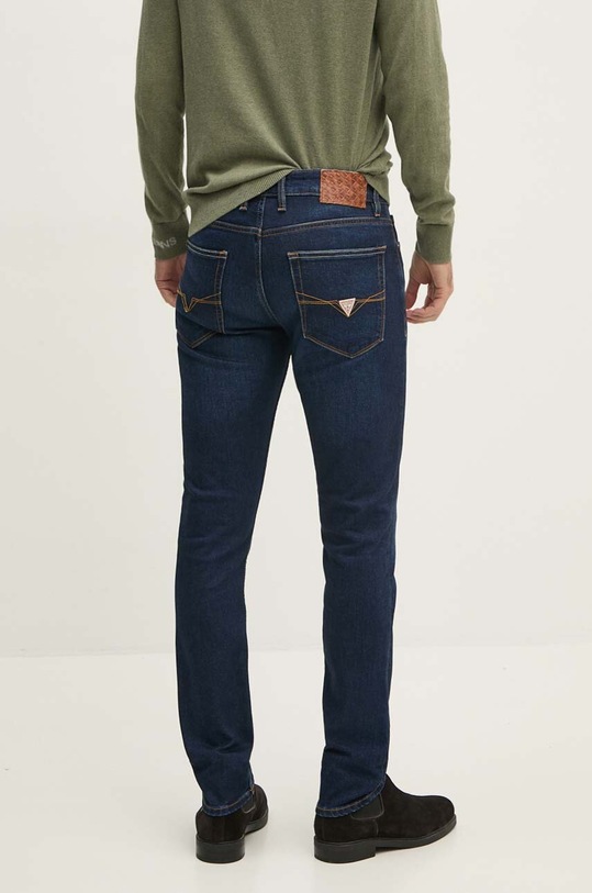 Oblečení Džíny s příměsí vlny Guess FINNLEY M4BAS2.D5GN2 námořnická modř