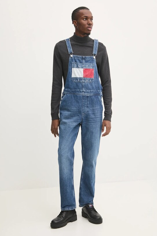 Tommy Jeans salopete din denim albastru DM0DM20440