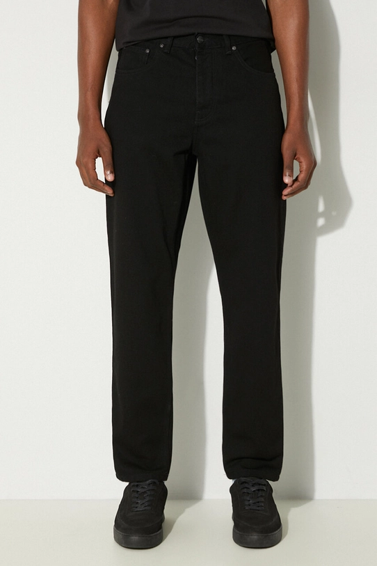 Carhartt WIP blugi din bumbac Newel Pant negru I029208.892Y