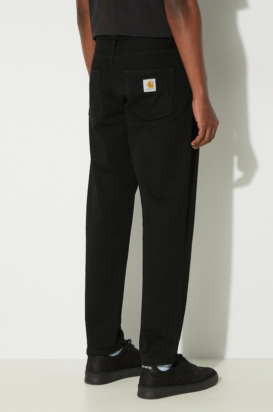 Odzież Carhartt WIP jeansy bawełniane Newel Pant I029208.892Y czarny
