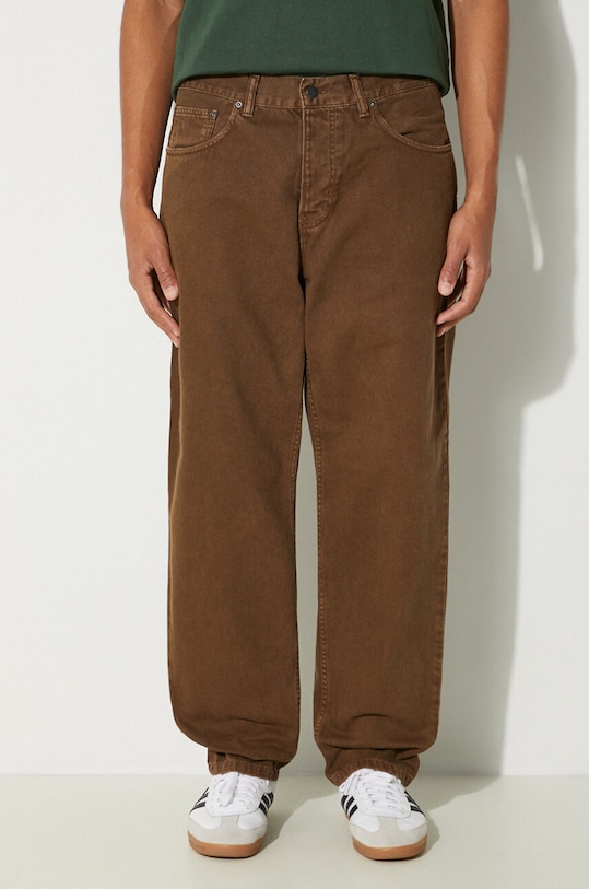 Τζιν παντελόνι Carhartt WIP Newel Pant καφέ I033123.2Y4J