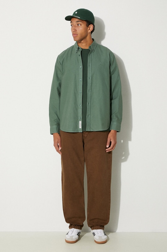 Τζιν παντελόνι Carhartt WIP Newel Pant I033123.2Y4J καφέ AW24