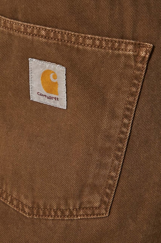 Τζιν παντελόνι Carhartt WIP Newel Pant I033123.2Y4J καφέ