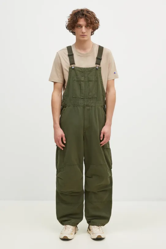 Carhartt WIP denim overalls Cargo Bib Overall green I033752.2BR4J