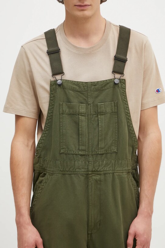 Džínové lacláče Carhartt WIP Cargo Bib Overall zelená I033752.2BR4J