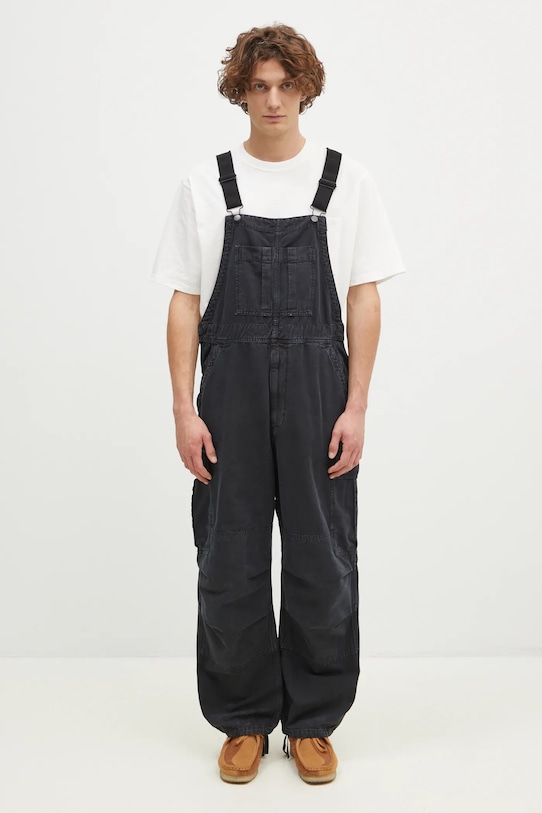 Carhartt WIP ogrodniczki jeansowe Cargo Bib Overall czarny I033752.894J