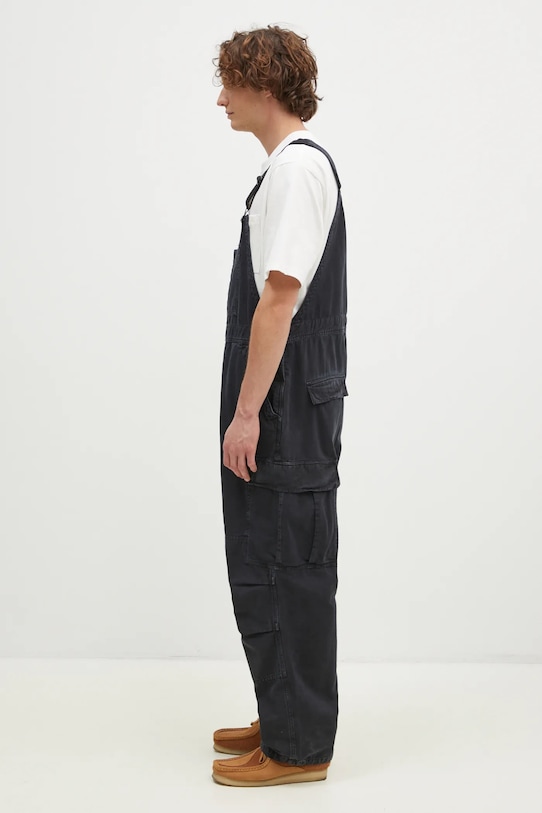 Carhartt WIP ogrodniczki jeansowe Cargo Bib Overall I033752.894J czarny AW24