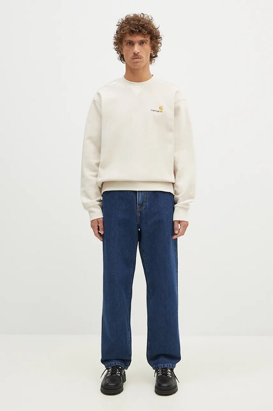 Carhartt WIP jeans Aaron Pant I034237.0106 albastru