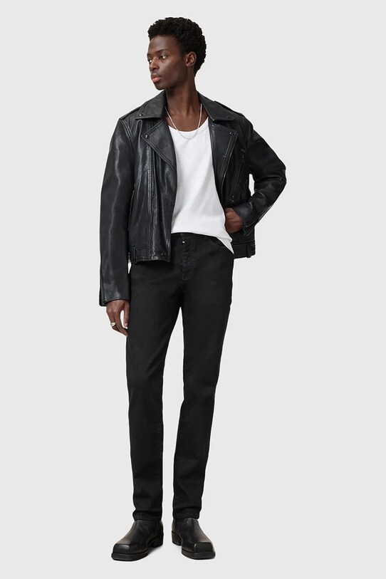 AllSaints jeansy SID czarny M023EB