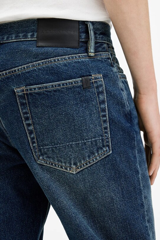 Хлопковые джинсы AllSaints REID тёмно-синий M025EB