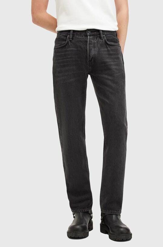 Хлопковые джинсы AllSaints REID M025EB чёрный SS25