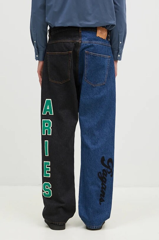 Одежда Джинсы Aries Varsity Batten Jeans AR3030302 чёрный