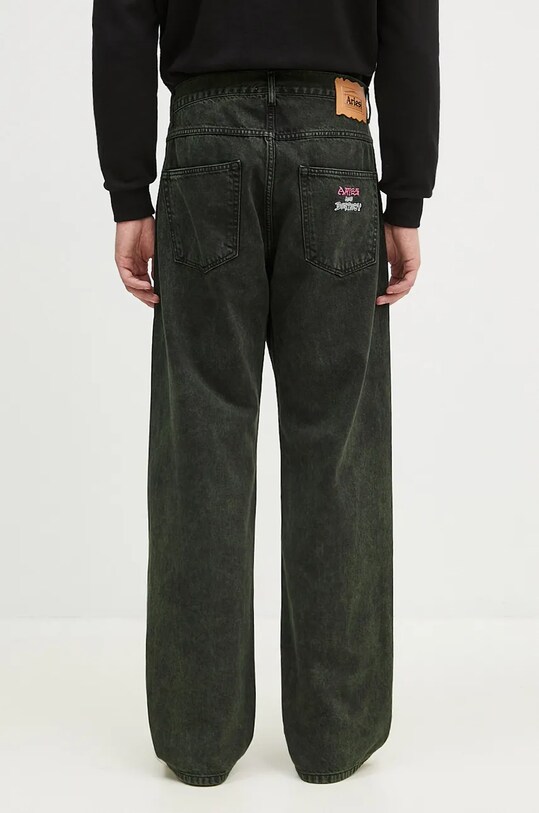 Odjeća Traperice Aries Acid Wash Batten Jean AR3131302 zelena