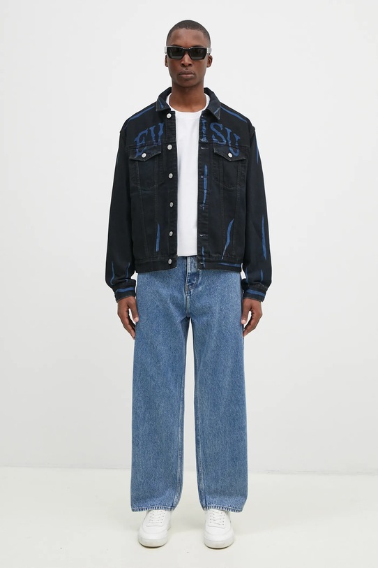 Drôle de Monsieur jeansy Le Jean Baggy E.BP168.CO123.BE niebieski