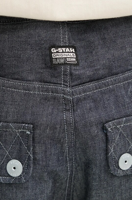 Βαμβακερό παντελόνι G-Star σκούρο μπλε D25352.D539