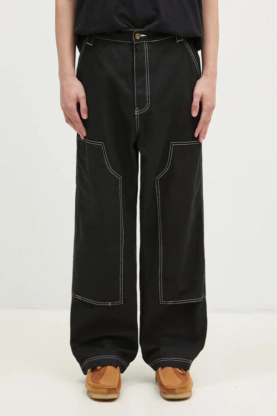 ICECREAM jeansi Canvas Carpenter Pant negru ICW001