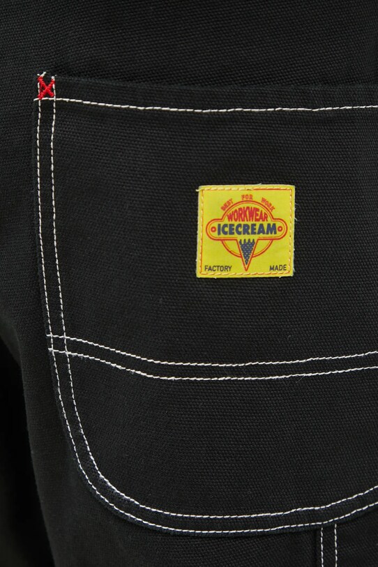 ICECREAM jeansi Canvas Carpenter Pant negru ICW001