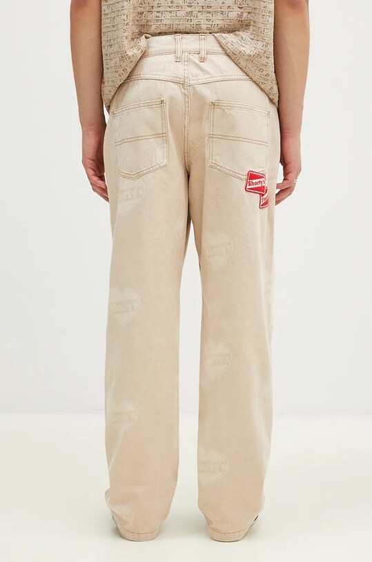 Τζιν παντελόνι PLEASURES Heart Ultra Work Pants P24F011 μπεζ AW24