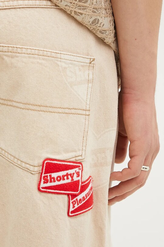 Τζιν παντελόνι PLEASURES Heart Ultra Work Pants μπεζ P24F011