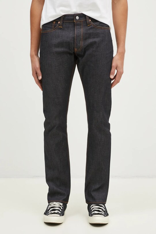 Odzież Evisu jeansy Brocade Daicock 2EAHTM4JE7012 granatowy