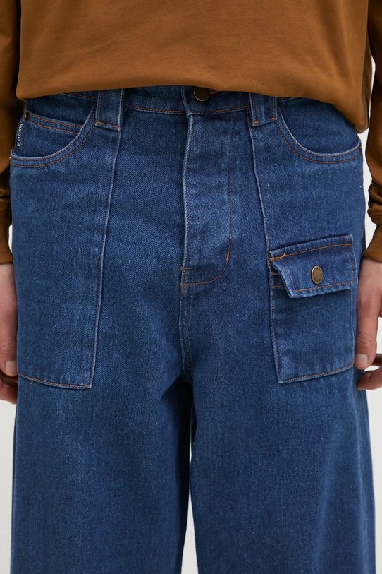 PLEASURES jeans Grind Baggy navy P24W029