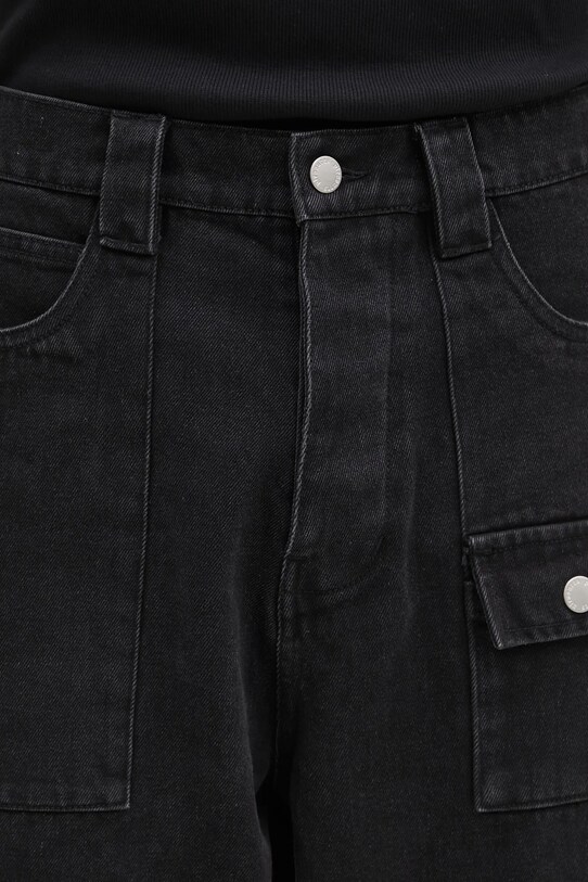 PLEASURES jeans Grind Baggy black P24W029